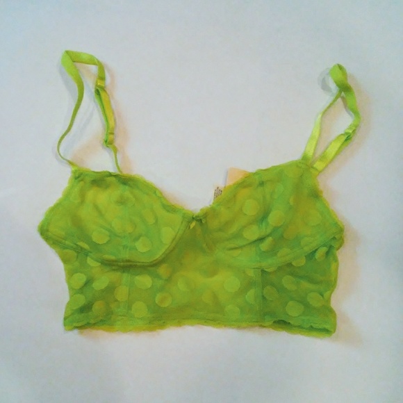 lime green bralette